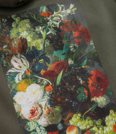 Poetic Collective Flower Hoodie in Khaki