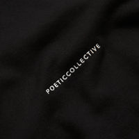 Poetic Collective Fluid Heavy Polo Crewneck Sweatshirt - Black thumbnail