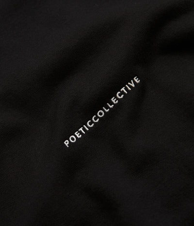 Poetic Collective Fluid Heavy Polo Crewneck Sweatshirt - Black