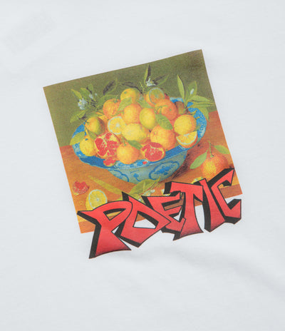 Poetic Collective Graff Fruit T-Shirt in White