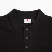 Poetic Collective Heavy Polo Sweatshirt - Black thumbnail