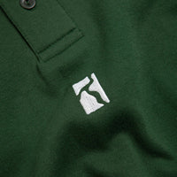 Poetic Collective Heavy Polo Sweatshirt - Bottle Green thumbnail