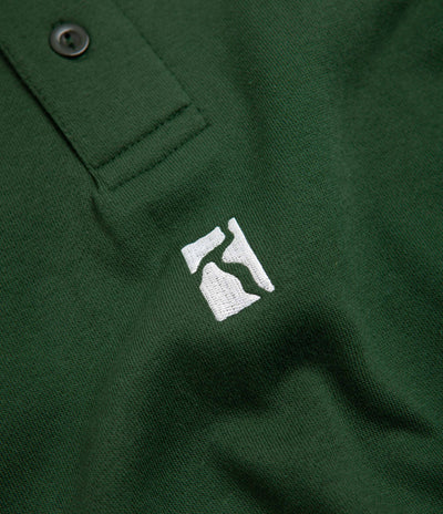 Poetic Collective Heavy Polo Sweatshirt - Bottle Green