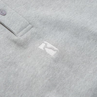 Poetic Collective Heavy Polo Sweatshirt - Heather Grey thumbnail