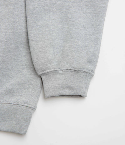 Poetic Collective Heavy Polo Sweatshirt - Heather Grey
