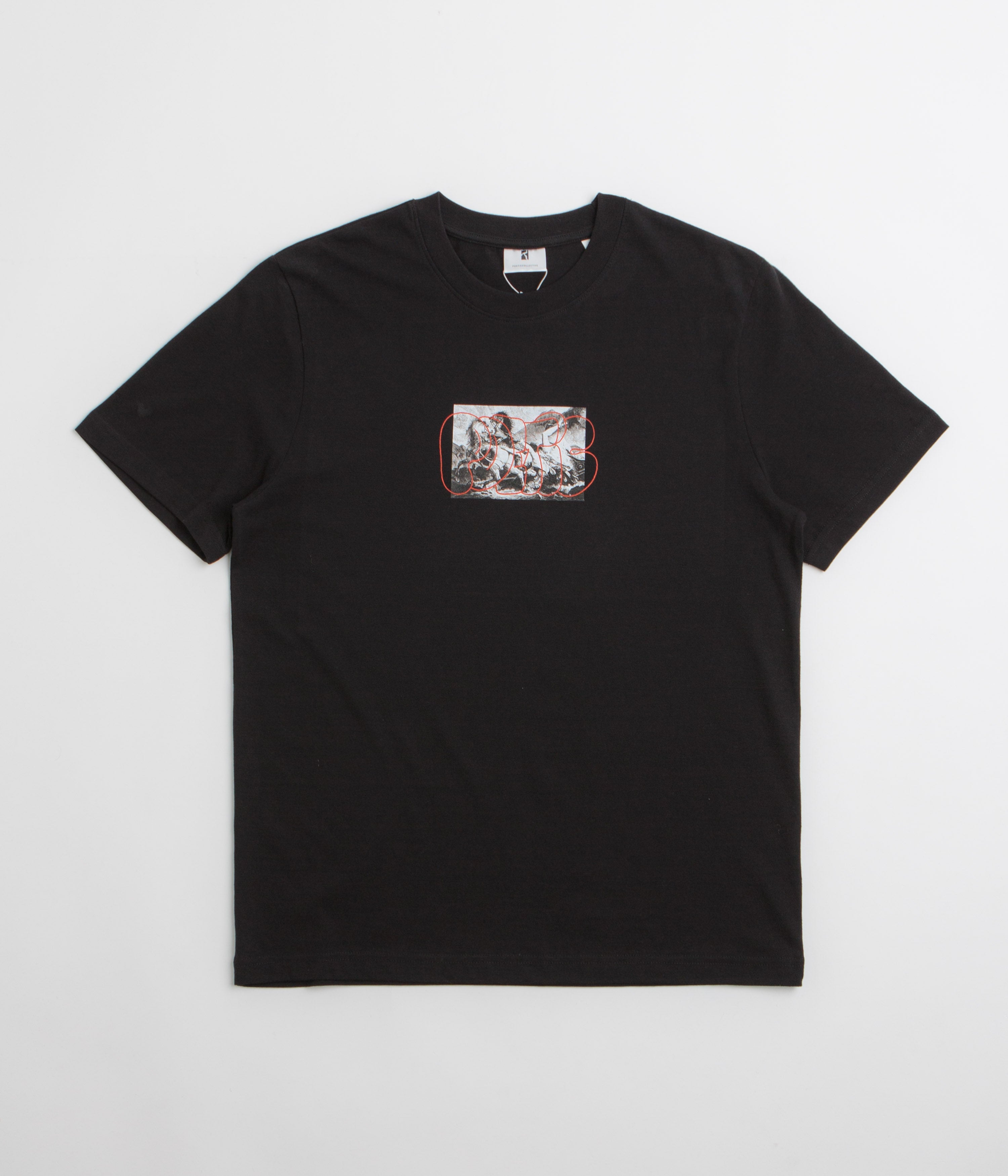 【POETIC COLLECTIVE】 PAINTING T-SHIRT - BLACK poetic-collective-tribal-t-