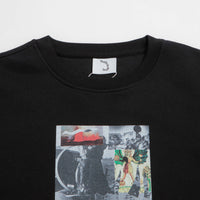Poetic Collective Kingqueen Crewneck Sweatshirt - Black thumbnail