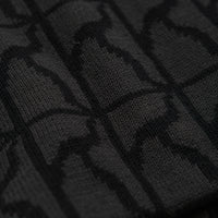 Poetic Collective Logo Repeat Pattern Beanie in Black thumbnail