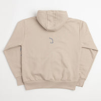 Poetic Collective Nocturnal Double Zip Hoodie - Beige thumbnail