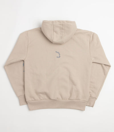 Poetic Collective Nocturnal Double Zip Hoodie - Beige