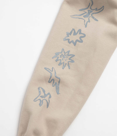 Poetic Collective Nocturnal Double Zip Hoodie - Beige