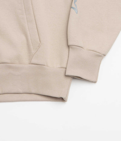 Poetic Collective Nocturnal Double Zip Hoodie - Beige