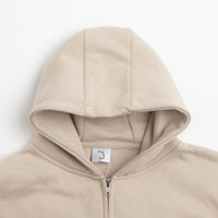 Poetic Collective Nocturnal Double Zip Hoodie - Beige thumbnail