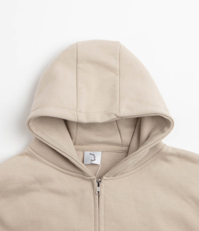 Poetic Collective Nocturnal Double Zip Hoodie - Beige
