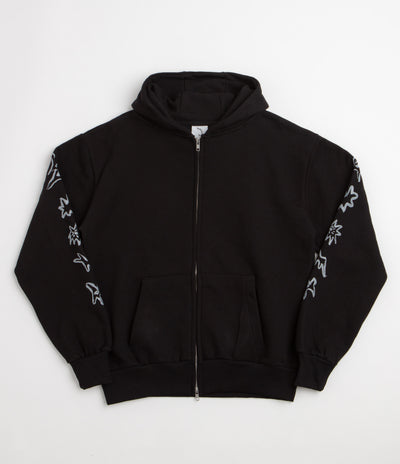 Poetic Collective Nocturnal Double Zip Hoodie - Black