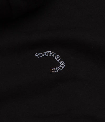 Poetic Collective Nocturnal Double Zip Hoodie - Black