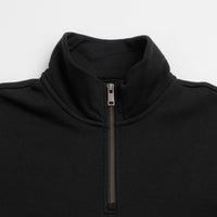 Poetic Collective Nocturnal Half Zip Crewneck Sweatshirt - Black thumbnail
