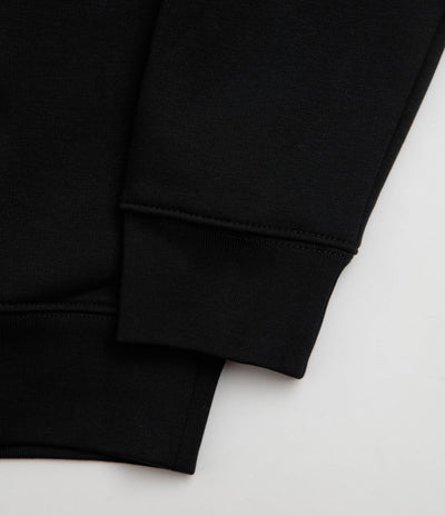 Poetic Collective Nocturnal Half Zip Crewneck Sweatshirt - Black