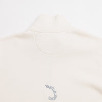 Poetic Collective Nocturnal Half Zip Crewneck Sweatshirt - Ivory thumbnail