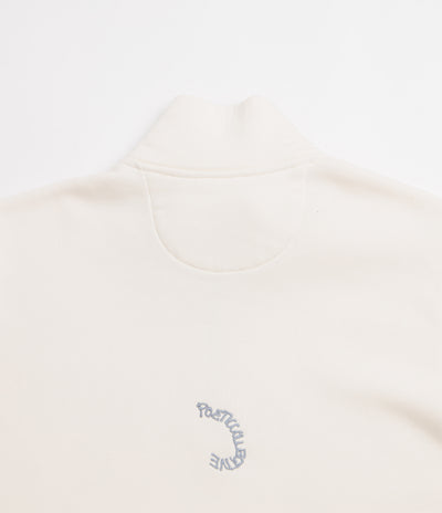 Poetic Collective Nocturnal Half Zip Crewneck Sweatshirt - Ivory