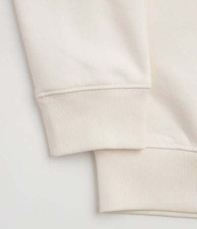 Poetic Collective Nocturnal Half Zip Crewneck Sweatshirt - Ivory