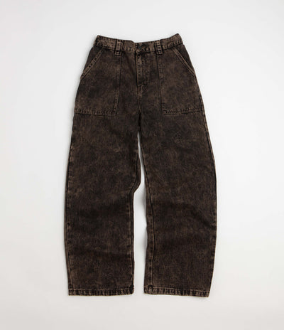 Poetic Collective Painter Pants - Brown Acid Denim Wash