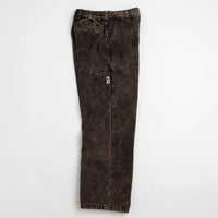 Poetic Collective Painter Pants - Brown Acid Denim Wash thumbnail