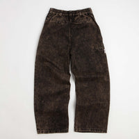 Poetic Collective Painter Pants - Brown Acid Denim Wash thumbnail