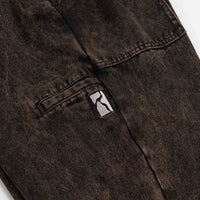 Poetic Collective Painter Pants - Brown Acid Denim Wash thumbnail
