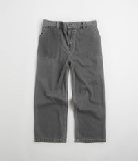 Poetic Collective Painter Pants in Grey Washed Denim and Grey
