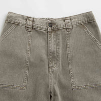 Poetic Collective Painter Pants in Grey Washed Denim thumbnail