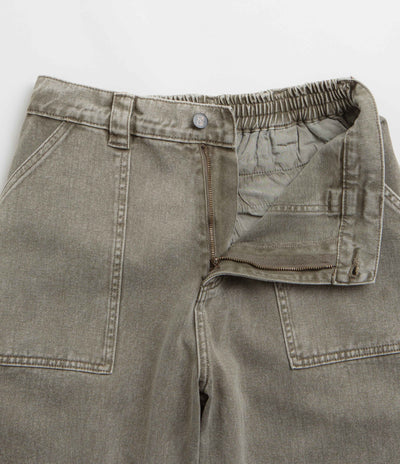 Poetic Collective Painter Pants in Grey Washed Denim