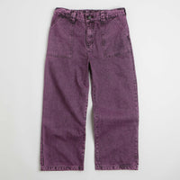 Poetic Collective Painter Pants - Purple Acid Wash Denim thumbnail
