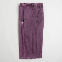 Poetic Collective Painter Pants - Purple Acid Wash Denim thumbnail
