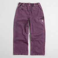Poetic Collective Painter Pants - Purple Acid Wash Denim thumbnail