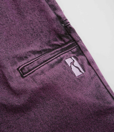 Poetic Collective Painter Pants - Purple Acid Wash Denim