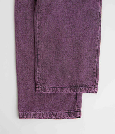 Poetic Collective Painter Pants - Purple Acid Wash Denim