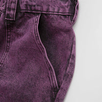 Poetic Collective Painter Pants - Purple Acid Wash Denim thumbnail
