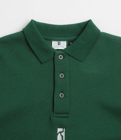 Poetic Collective Heavy Polo Sweatshirt - Bottle Green