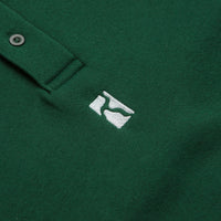 Poetic Collective Heavy Polo Sweatshirt - Bottle Green thumbnail