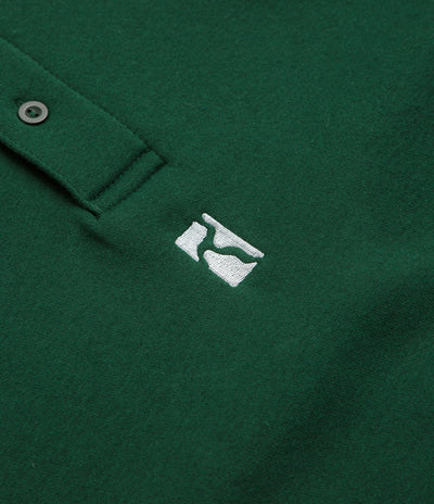 Poetic Collective Heavy Polo Sweatshirt - Bottle Green