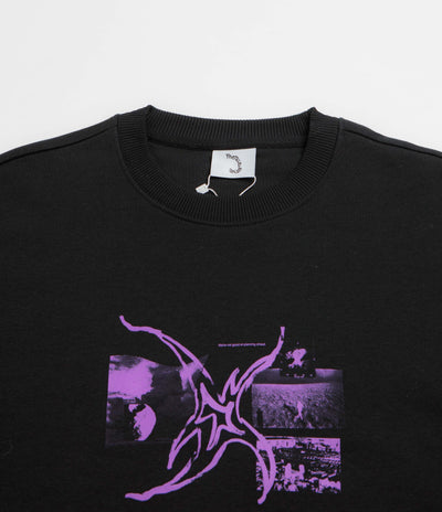 Poetic Collective Planning Ahead Crewneck Sweatshirt - Black