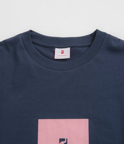 Poetic Collective Premium Box T-Shirt - Navy / Pink