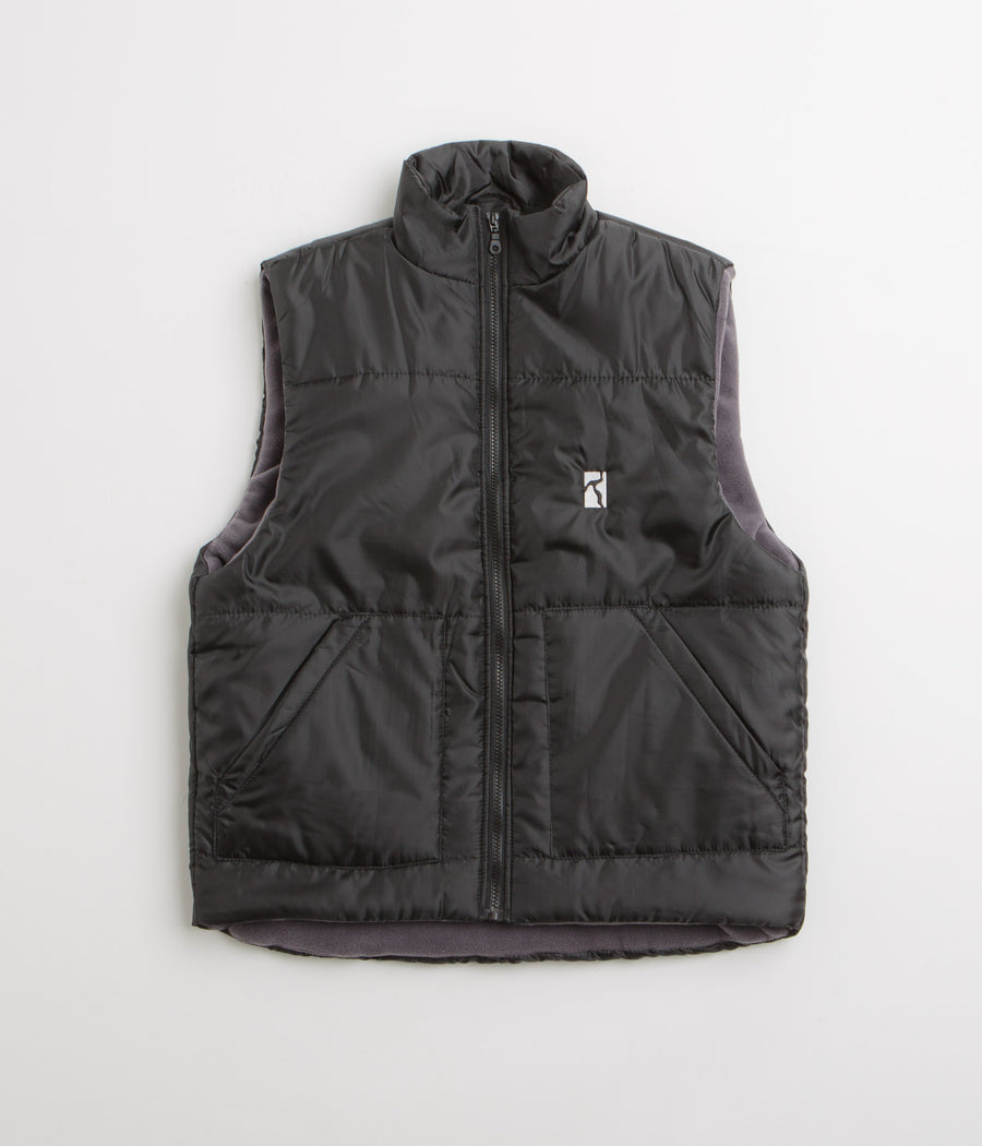 Poetic Collective Puffer Vest in Black
