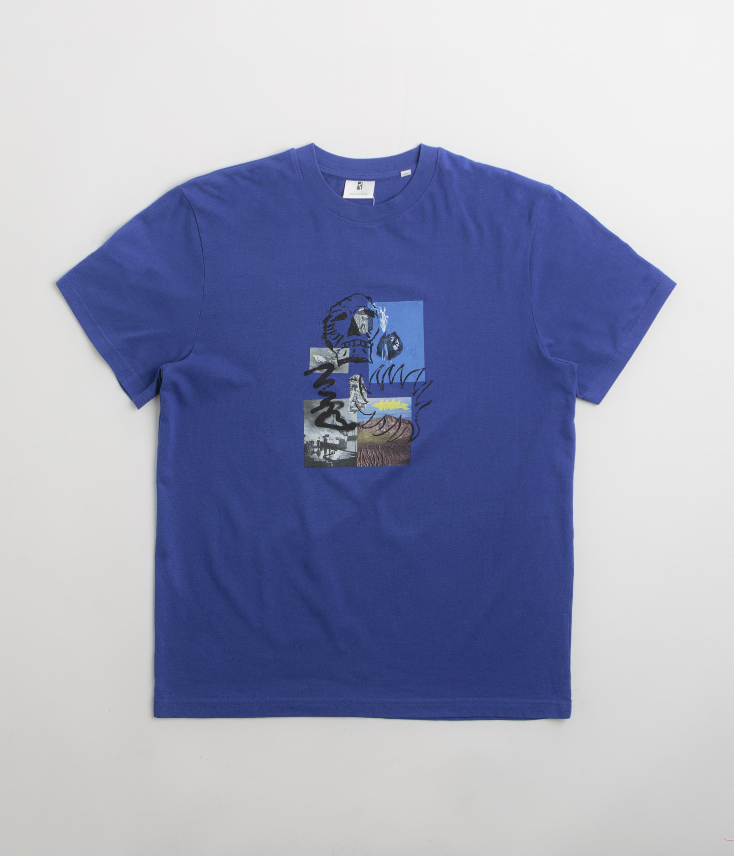 Poetic Collective Skull T-Shirt in Blue