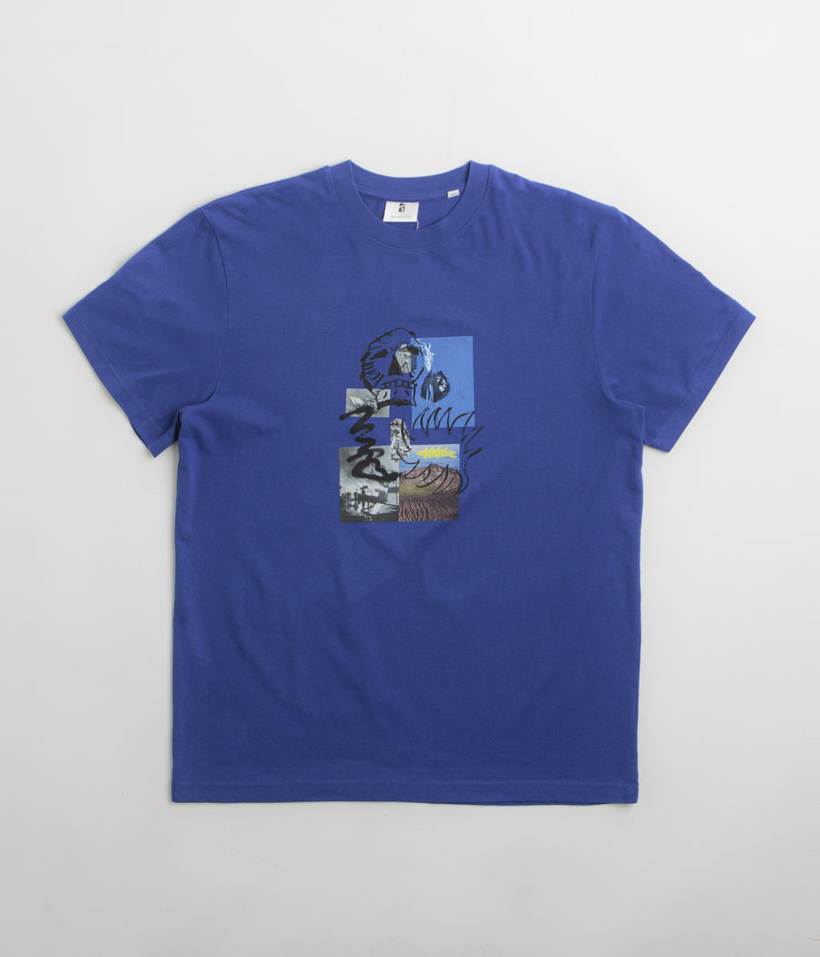Poetic Collective Skull T-Shirt in Blue
