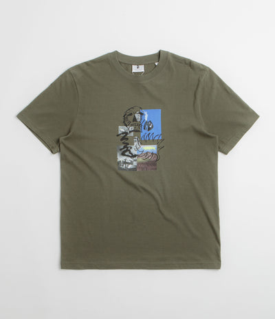 Poetic Collective Skull T-Shirt - Khaki