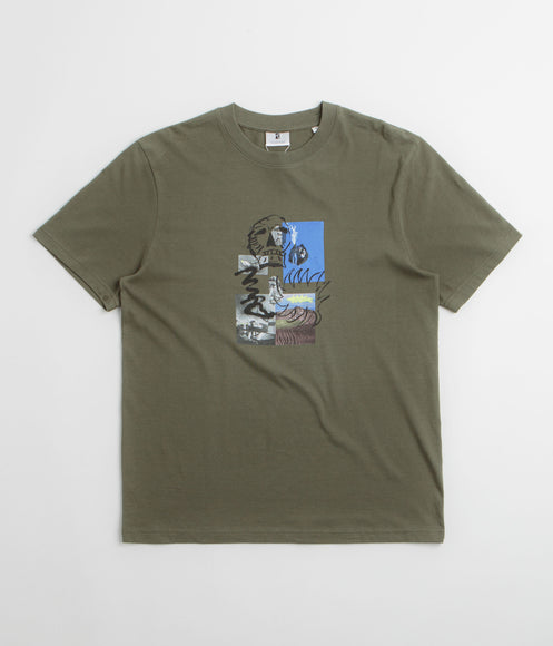 Poetic Collective Skull T-Shirt - Khaki