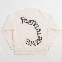 Poetic Collective Spray Crewneck Sweatshirt - Ivory thumbnail