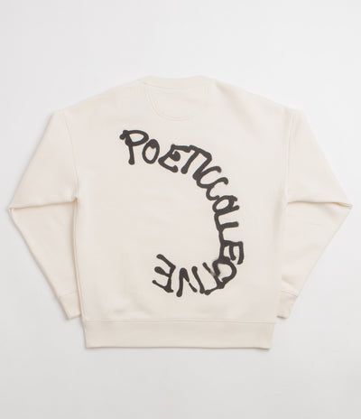 Poetic Collective Spray Crewneck Sweatshirt - Ivory